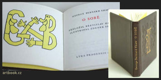 SHAW; GEORGE BERNARD: O SOBĚ. - 1974. Lyra Pragensis. Ilustrace SEYDL. /Miniature edition/