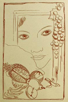 1936. Prostějov. Dvojlist s celostr. ilustrací TOYEN.