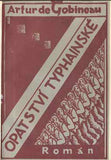 GOBINEAU; ARTUR DE: OPATSTVÍ TYPHAINSKÉ. - 1923. Živé knihy. Obálka PRAVOSLAV KOTÍK. /DP/