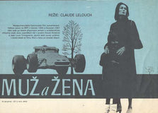 MUŽ A ŽENA. - 1966. Plakát. Režie Lelouch.