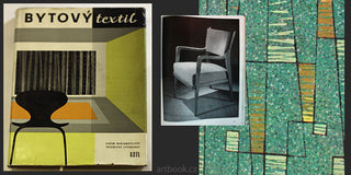 BYTOVÝ TEXTIL. - 1960. Dekorační tkaniny; záclony; koberce. /užité umění/design/bytová kultur/architektura/ REZERVACE
