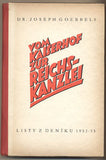 GOEBBELS; JOSEPH: VOM KAISERHOF ZUR REICHSKANZLEI. - 1942. /politika/