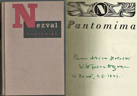 1935. Typo a ilustrace KAREL TEIGE; 1 x il. JINDŘICH ŠTYRSKÝ; vazba FR. MUZIKA; podpis V. Nezvala.