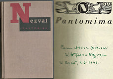 NEZVAL; VÍTĚZSLAV: PANTOMIMA. - 1935. Typo a ilustrace KAREL TEIGE; 1 x il. JINDŘICH ŠTYRSKÝ; vazba FR. MUZIKA; podpis V. Nezvala.