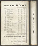 ČAPEK; KAREL: KRAKATIT. - 1928.  Štorch-Marien; Aventinum. VI. vyd. s přebalem O. MRKVIČKY; nakl. Fr. Borový.