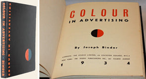 BINDER; JOSEPH: COLOUR IN ADVERTISING. - 1934. /reklama/posters/