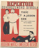 Hoffmeister - JEŽEK; JAROSLAV: TISÍC A JEDEN SEN.  - 1938. Slova Voskovec a Werich. Obálka HOFFMEISTER. Osvobozené divadlo. /w/