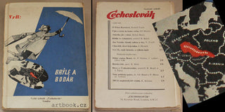 VrR (= Rostislav Kocourek): BRÝLE A BODÁK. - 1942. Londýn; Čechoslovák; obálka a ilustrace G. SZOBEL. /exil/