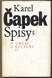 ČAPEK; KAREL: O UMĚNÍ A KULTUŘE I.; II.; III. - 1984. 1985. 1986. Spisy Karla Čapka. /kc/