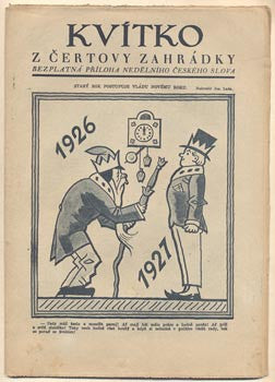 1927. Nedělní příloha Českého slova. Obálka LADA; RADA; KRATOCHVÍL; LEIMER; MAŠKOVÁ; VOŘECHOVÁ-VEJVO