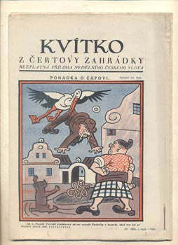 1928. Nedělní příloha Českého slova. Obálka JOSEF LADA. /kvítko/