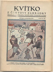 Lada - KVÍTKO Z ČERTOVY ZAHRÁDKY. - 1928. Nedělní příloha Českého slova. Obálka JOSEF LADA. /kvítko/