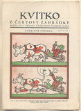 Lada - KVÍTKO Z ČERTOVY ZAHRÁDKY. - 1928. Nedělní příloha Českého slova. Obálka JOSEF LADA. /kvítko/