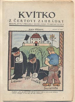 1928. Nedělní příloha Českého slova. Obálka JOSEF LADA. /kvítko/