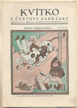 1928. Nedělní příloha Českého slova. Obálka JOSEF LADA. /kvítko/