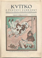 Lada - KVÍTKO Z ČERTOVY ZAHRÁDKY. - Č. 28. - 1928. Nedělní příloha Českého slova. Obálka JOSEF LADA. /kvítko/
