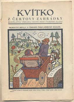 1928. Nedělní příloha Českého slova. Obálka JOSEF LADA. /kvítko/