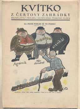 1928. Nedělní příloha Českého slova. Obálka V. DOUCHA. /kvítko/