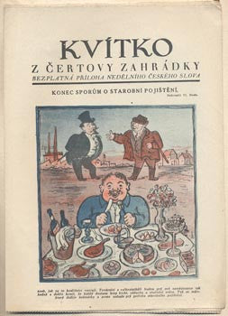 1928. Nedělní příloha Českého slova. Obálka VLASTIMIL RADA. /kvítko/