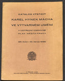 KAREL HYNEK MÁCHA VE VÝTVARNÉM UMĚNÍ. - 1936. Katalog výstavy . /Mácha/