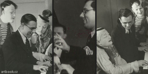 1932; 1936. Osvobozené divadlo; 6x pův. fotografie ILLEK a PAUL. /w/osobnosti/