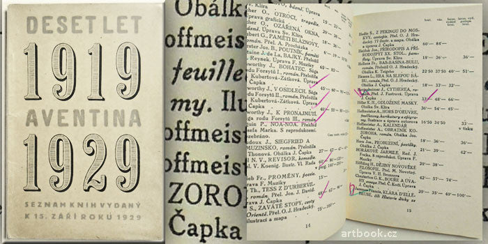 1929. Seznam knih vydaný k 15. září roku 1929. Bibliografie.