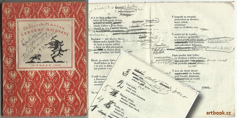 1919. Obálka ZDENĚK KRATOCHVÍL Rukopis; podpis. /q/