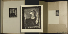 BÍLEK; FRANTIŠEK. VÝKŘIKY SVATÉ TEREZIE.  - 1909 (?). Revue Meditace; portfolio 6 sign. dřevorytů; pap. holland.