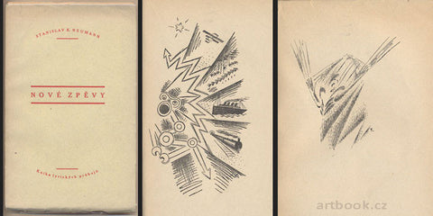 1918. Kresby JOSEF ČAPEK; VLASTIMIL HOFMAN; VÁCLAV ŠPÁLA. /jc/kubismus/