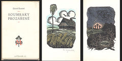 ŘEZNÍČEK; ZDENĚK: SOUMRAKY PROZÁŘENÉ. - 1945. Edice Magnificat; sv. 12. Kolorované dřevoryty F. MATOUŠEK. Vytiskl Karel Kryl. /poezie/