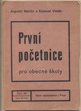 PRVNÍ POČETNICE. MATOLÍN / VLASÁK. - 1935. /škola/matematika/