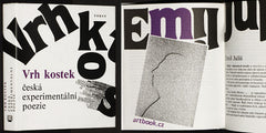 VRH KOSTEK. ČESKÁ EXPERIMENTÁLNÍ POEZIE; - 1993. 1. vyd. Kolář; Burda; Juliš; Novák ...