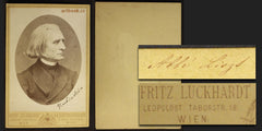 Liszt - FRANZ LISZT (1811–1886). - 1860 cca. Fritz Luckhardt; Wien.
