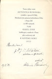 BURIANEK; ANTONÍN: CESTOU.  - 1933. Podpis autora.