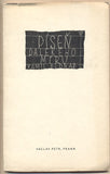 BEDNÁŘ; KAMIL: PÍSEŇ DALEKÉHO MÍRU. - 1948. Kantáta. Obálka MLČOCH.