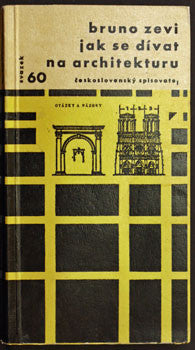 1966. Saper vedere l'Architettura. Otázky a názory sv. 60. Obálka ZDENEK SEYDL. /architektura/60/