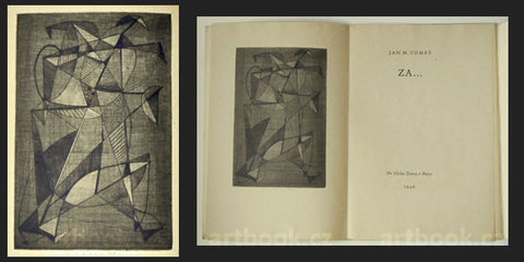 1946. Suchá jehla JOSEF ISTLER; 165x110  sign.; podpis autora;  úprava METHOD KALÁB.