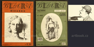 BIZARRE. - 1955-1962. N° 1-10 + N° 23. Surrealismus; karikatury; černý humor.