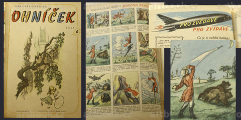1958. 1959. Obálky BURIAN; NESVADBA; TRNKA etc. Komiks.