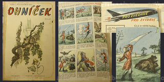 OHNÍČEK. Ročník VIII + IX. - 1958. 1959. Obálky BURIAN; NESVADBA; TRNKA etc. Komiks.