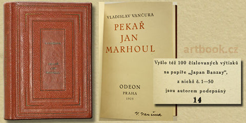 1925. 2. vyd. Odeon. Přednostní vyd; kožená vazba; podpis autora. typo TEIGE. /v/q(