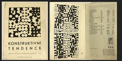 KONSTRUKTIVNÍ TENDENCE. - 1966. Katalog. Sýkora; Kolář; Malich ...; Katalog výstavy. /60/vizuální poesie/