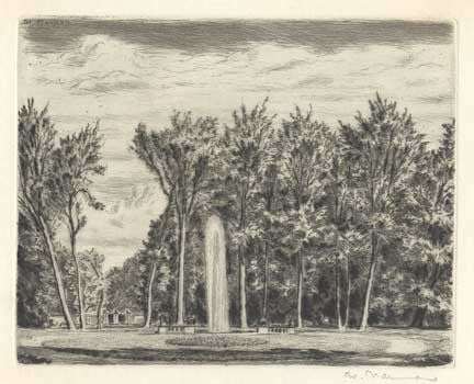 1946. Královská zahrada na Hradě Pražském.