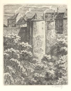 1946. Královská zahrada na Hradě Pražském.