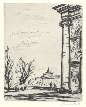 1946. Královská zahrada na Hradě Pražském.