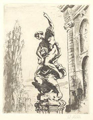 ŠTĚCH; KAREL. - 1946. Královská zahrada na Hradě Pražském.