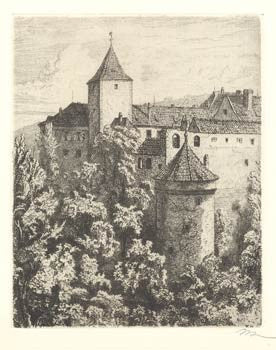 1946. Královská zahrada na Hradě Pražském.