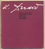 Dudič - KAREL DUDIČ. - 1977. Režisér - Scénograf. /divadlo/scénografie/