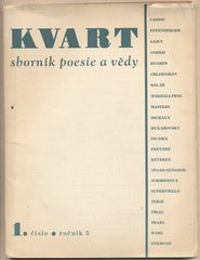 KVART. Sborník poesie a vědy. Ročník 5.; č. 1.  - 1946. TIKAL; ZYKMUND. SCHMIDTOVÁ.