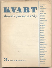 KVART. Sborník poesie a vědy. Ročník 5.; č. 3. - 1947. HUDEČEK; KOTÍK; LHOTÁK; GROSS.